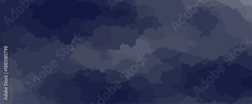 Abstract Dark Blue Camouflage Texture Vector Background Midnight Indigo and Slate Gray Shades