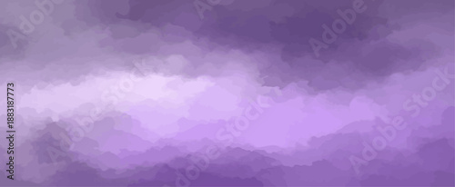 Violet and Lavender Abstract Watercolor Background Texture with Cloudy Wash Gradient