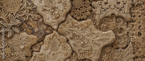 Beautiful and mesmerizing abstract stone carving surface