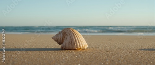 Wallpaper Mural Sand with seashell and ample space for personalization Torontodigital.ca