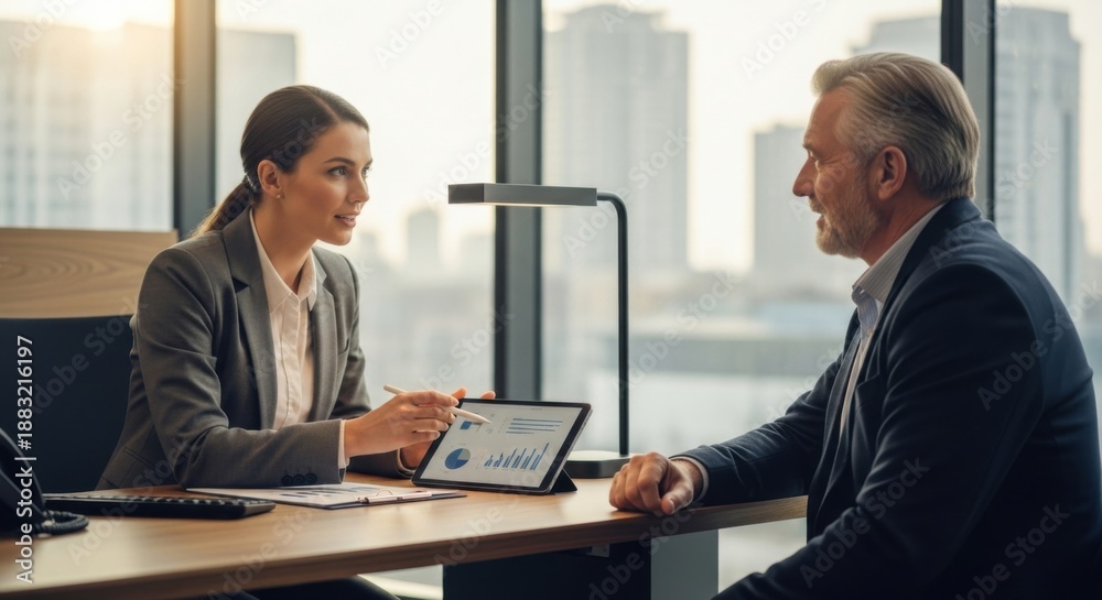 Fototapeta premium Business Meeting Data Analysis