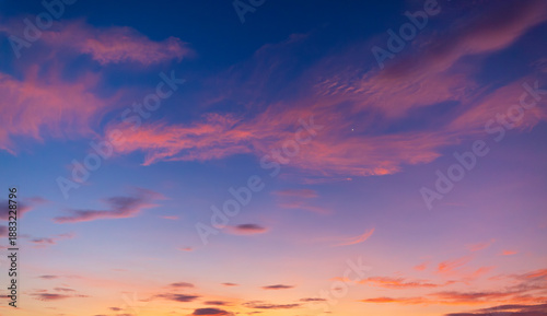 Canvas Print Colorful clouds and sky