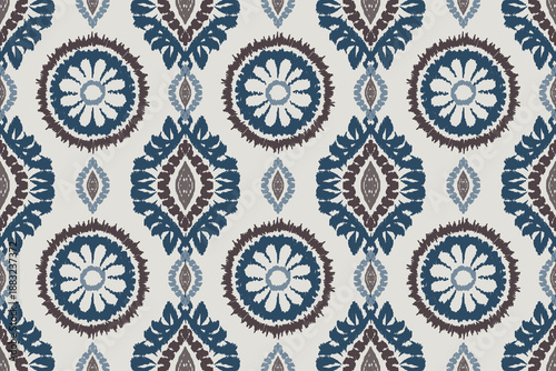Geometric ethnic vintage texture vector art design. textile fashion pattern line ikat seamless pattern and batik fabric texture asian background wallpaper geometry indian. Ethnic abstract ikat art.