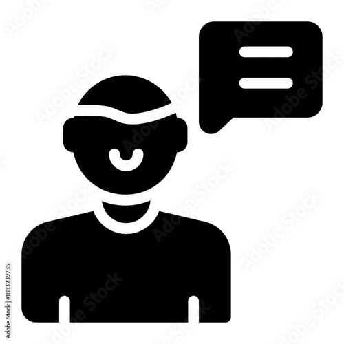 consultant glyph icon