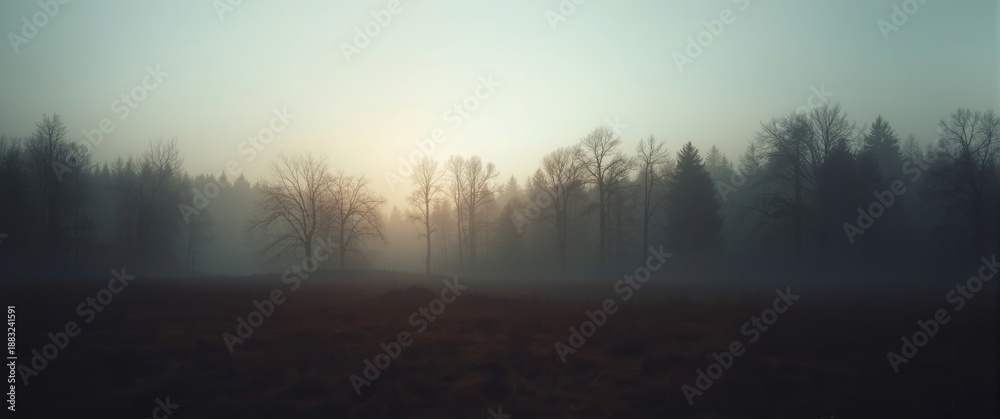 Fototapeta premium Misty dawn in the Black Forest