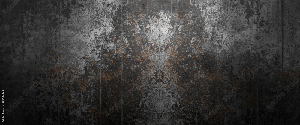 Fototapeta premium Metallic Abstract Wallpaper featuring Pattern, Texture, and Vintage Design in White and Black