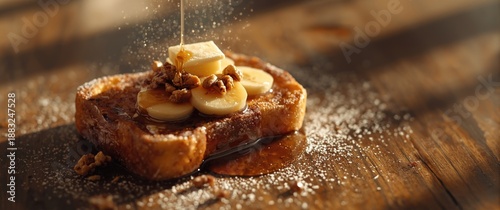 Banana and walnut French to...