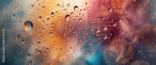 Detailed macro shot of wate...