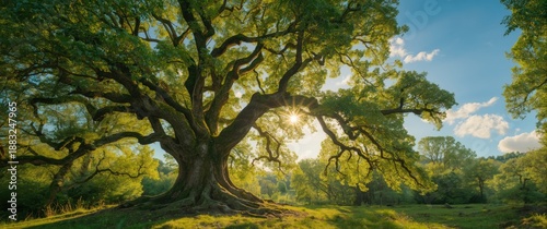 An old oak tree of consider...