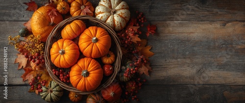 Fall decor scene showcasing...