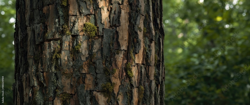 Fototapeta premium Tree Bark with Moss