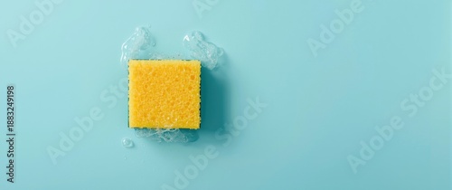 Bird's eye view of a yellow...