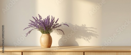 Home arrangement of lavende...