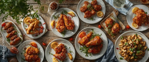 Assorted Chicken Items on Show