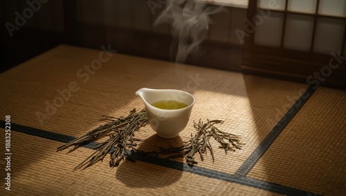 Tea served in a traditional...