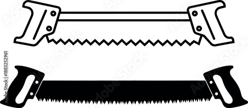 Hacksaw Icon, Hand Saw Illustration