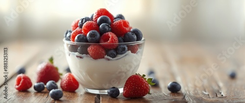 Mixed Berries in Yogurt