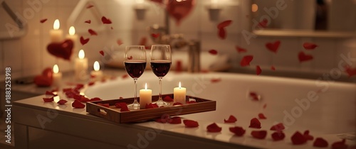 Valentine's Day scene featu...