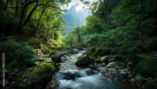 Kikuchi Valley landscape du...