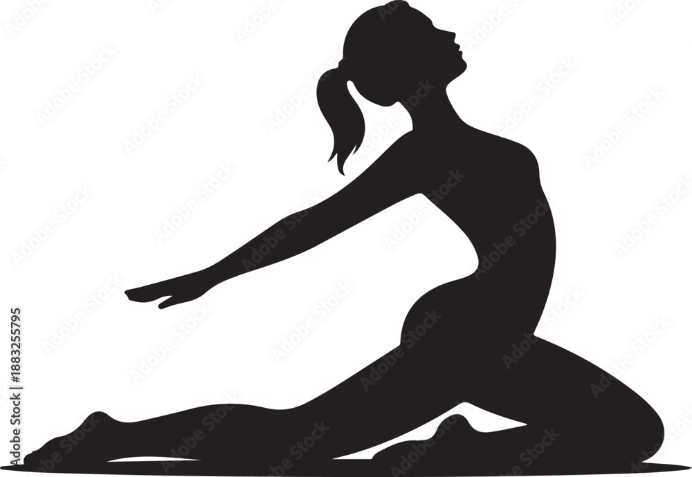 Fototapeta premium Woman in Stretching Pose