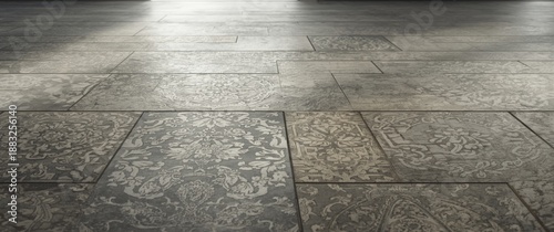 Grunge look floor tiles pat...