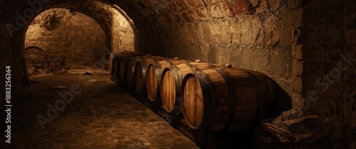 Old-fashioned Wine Cellar w...