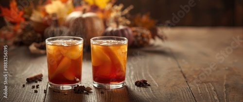 Autumn warming drink: two g...