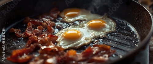 Detailed view of frying bac...