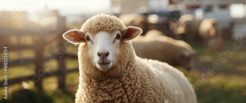 Portrait of a cute texel sh...