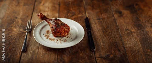 Plate featuring smoked chic...