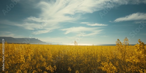 A field of wild canola flow...