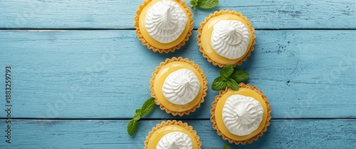 Fresh lemon tartlets topped...