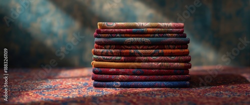 Zoomed-in view of a colorfu...