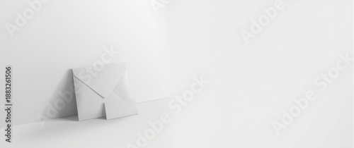 Isolated Blank Square Envel...