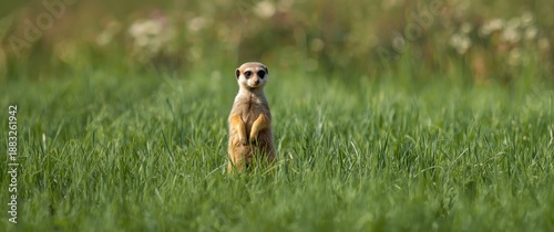 Meerkat perched on a watch ...