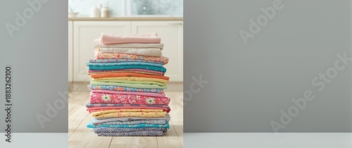 Multicolored fabric pile fe...
