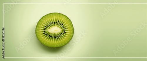 Slice of Fresh Green Raw Ki...