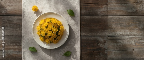 Fresh zucchini flowers disp...
