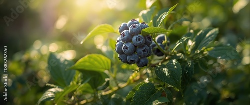 Highbush blueberry shrub be...