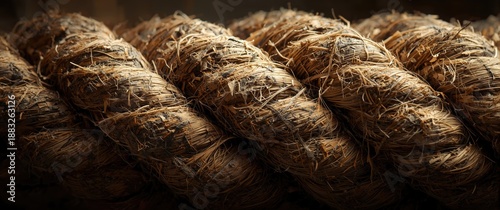 Brown rope textured backgro...