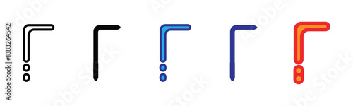 Vector illustration icon colorful faucet handles in different colors