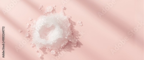 White foam from soap agains...