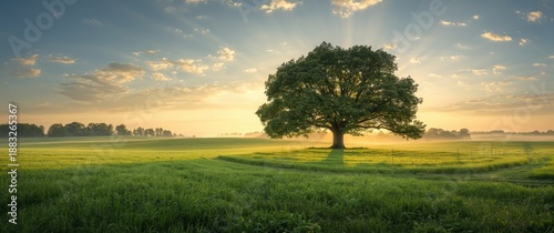 Peaceful rural landscape pa...