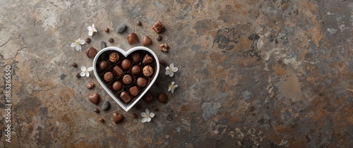 Chocolate stone background ...