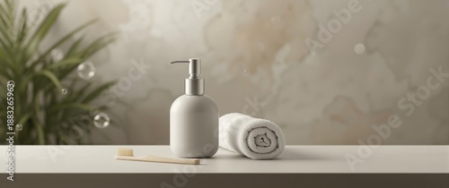 Bath accessories in light g...