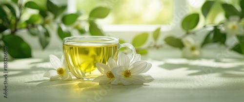 Green jasmine tea infused w...