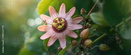 Wildflower featuring buds and surrounding ants 1