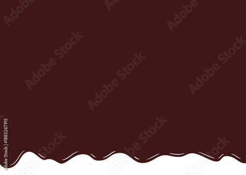 溶けたチョコレートの背景フレーム