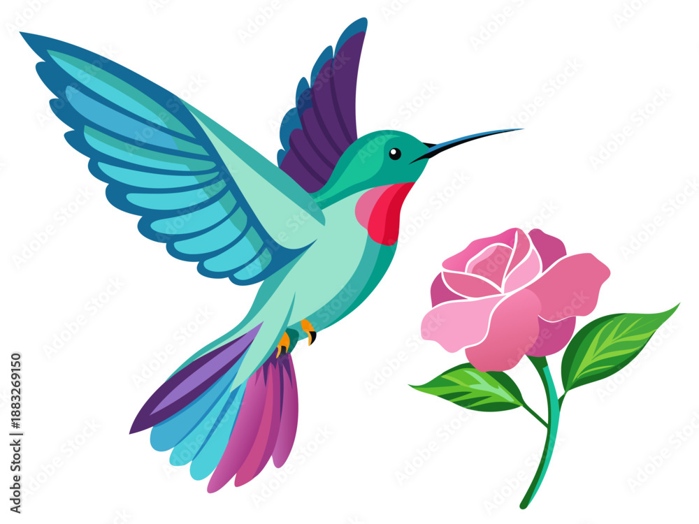 Obraz premium vector illustration of a bird