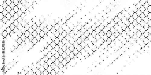 Mesh texture for fishing nets. Grunge pattern for sportswear or soccer goal, volleyball net, basketball hoop, hockey, athletics. Mesh background